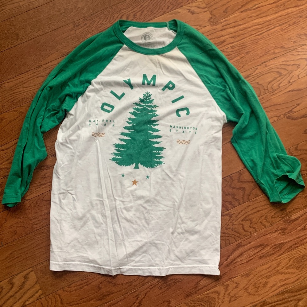 parks project Olympic National park raglan baseball t-shirt